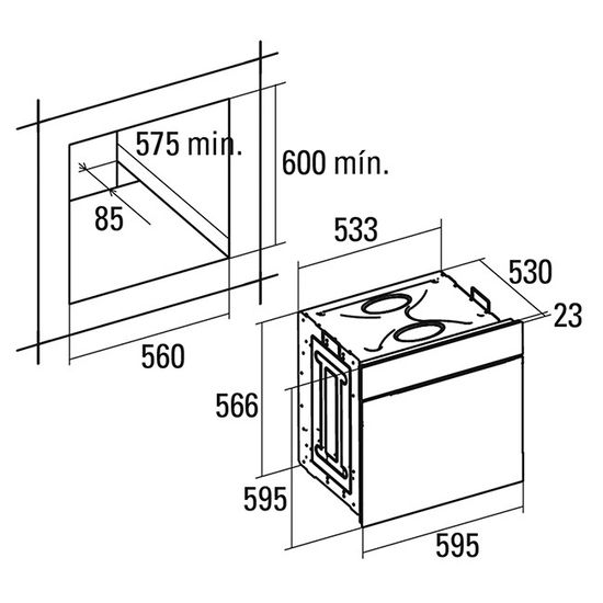 Электрический духовой шкаф CATA ME 7107 BK