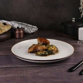 Тарелка гладкая d=26 см, фарфор "NOBLE" серия "Grace"