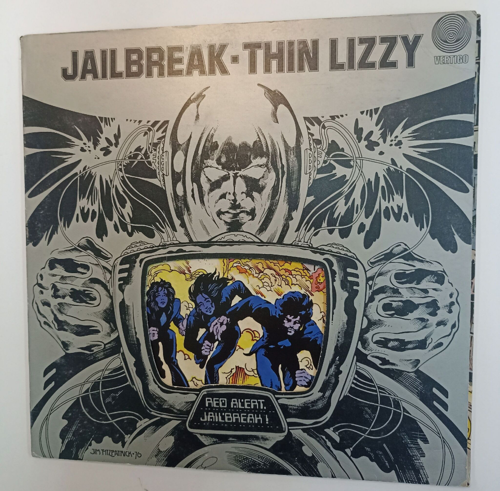 Винтажная виниловая пластинка Thin Lizzy Jailbreak (UK 1976)