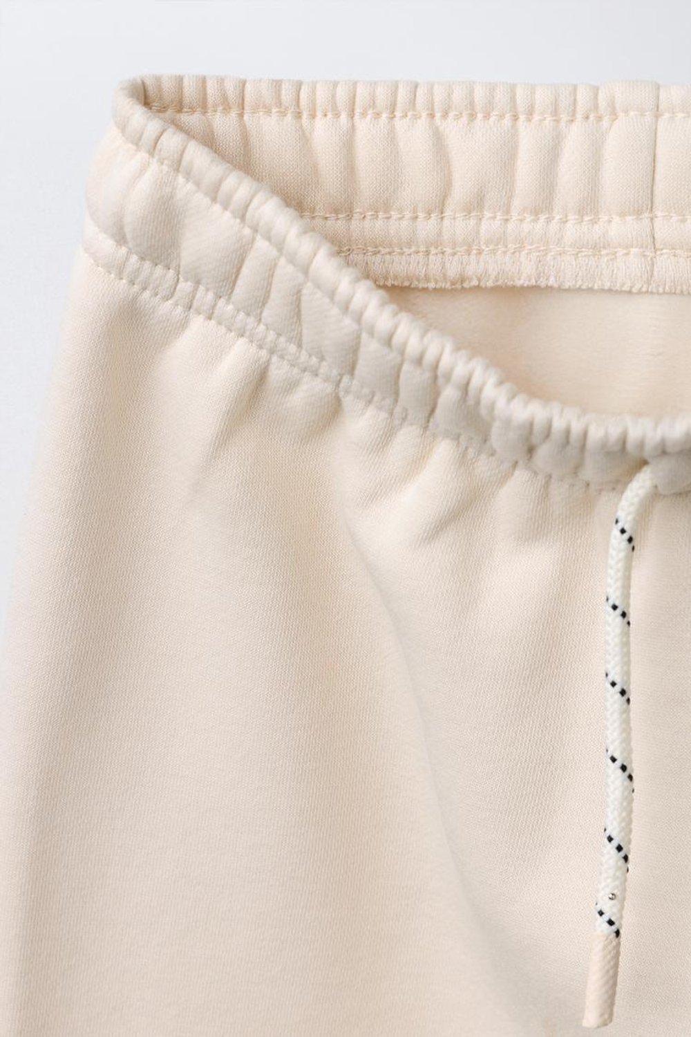 ZARA БРЮКИ WIDE LEG ИЗ МЯГКОЙ ТКАНИ, ЭКРЮ