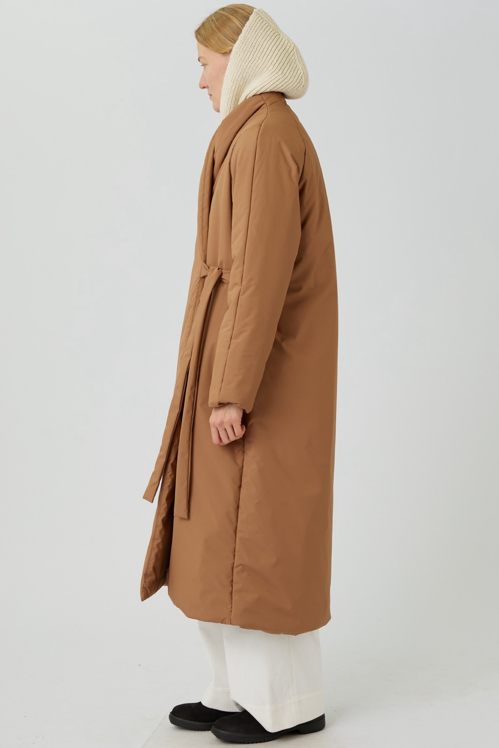 Зимнее пальто на запах из песочной мембраны