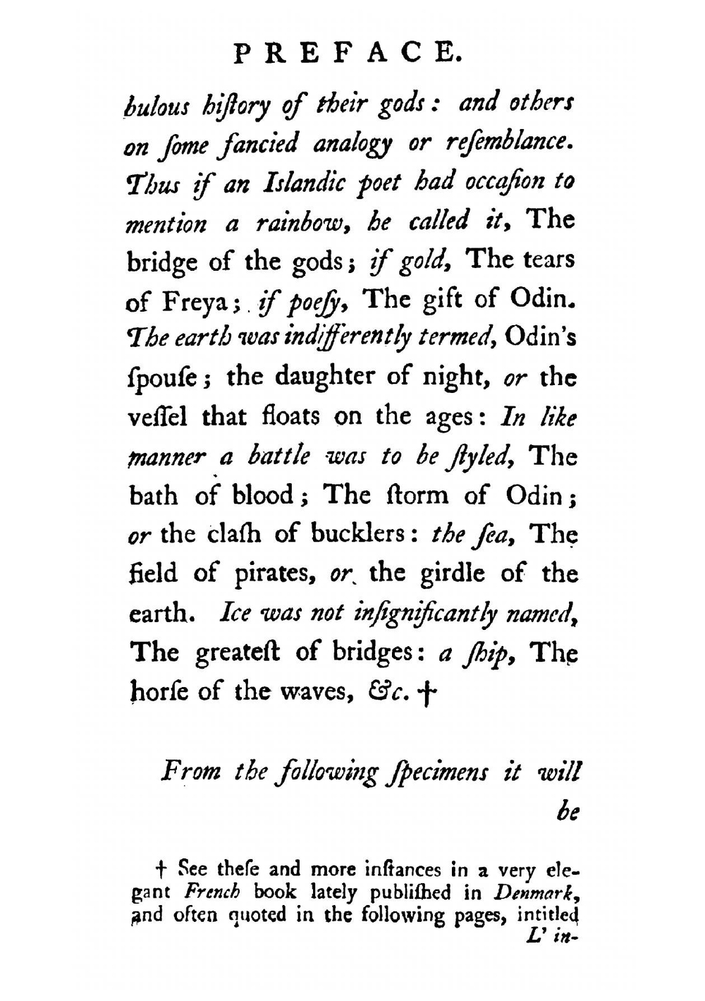 Five pieces of runic poetry translated from the islandic language | T. Percy