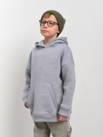 Толстовка с капюшоном  для мальчика "Basic" меланж