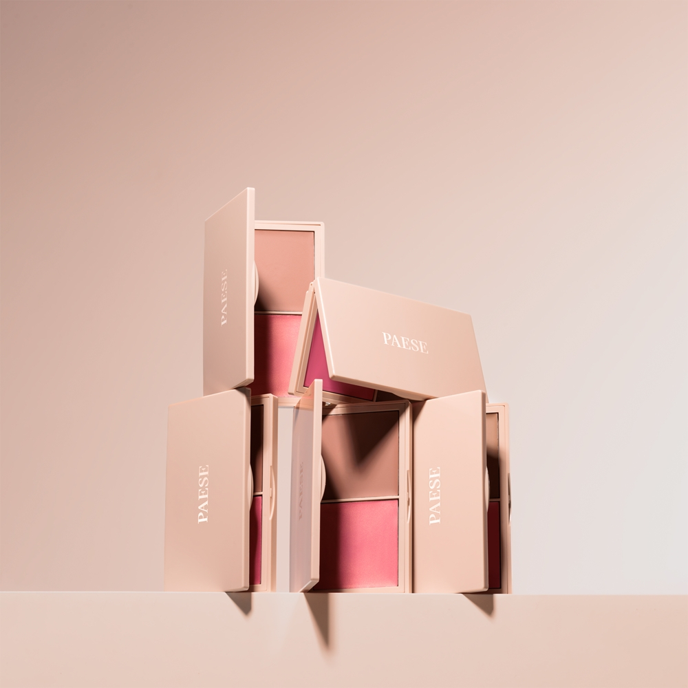 Paese Kiss My Cheeks Face Contouring Palette Cold - Палетка для контурирования лица оттенок 01 Warm, 15 g