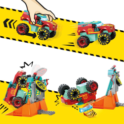 MEGA Hot Wheels - Monster Trucks Demo Derby Строительные блоки, 151 деталь. ХНГ53 / артикул   HNG53  / GTIN 194735140053