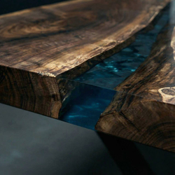 Орех с художественной эпоксидной смолой