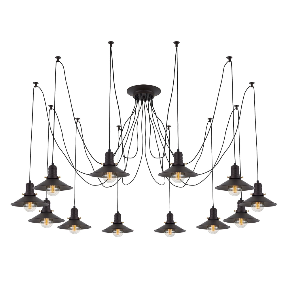 Citilux Эдисон CL451122 Люстра паук Венге