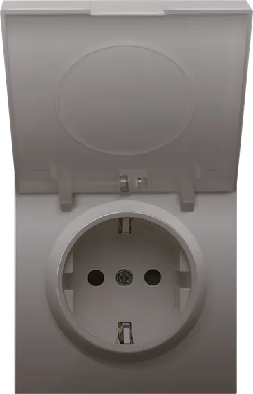 Donel R98 Сталь накладка для розетки Schuko с большой крышкой, 16A 250 В~, серия DA