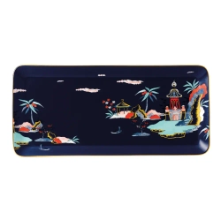 Wedgwood Поднос Wonderlust 34x15 см синий