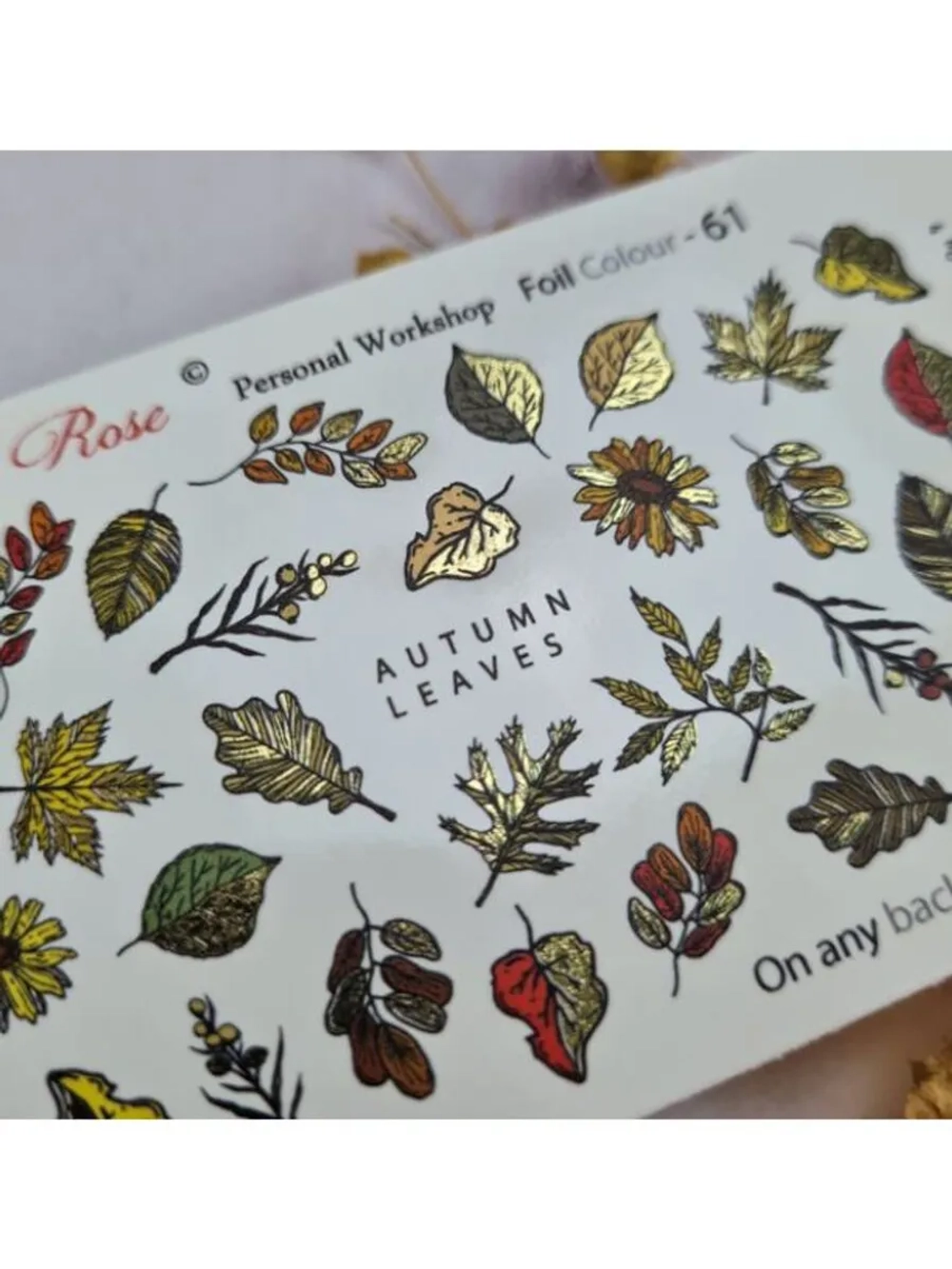 Набор слайдеры 2шт Lucky Rose. Foil 060, 061