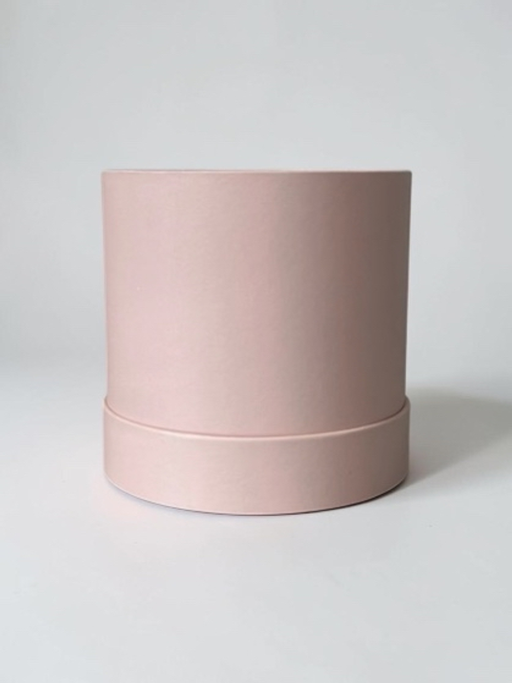 Плотная шляпная коробка фальш-крышка .Цвет; Пыльно розовый.