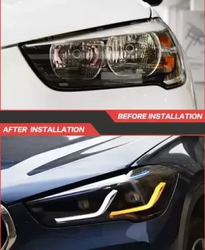 Передние светодиодные фары БМВ Х1 (F48) V4 type