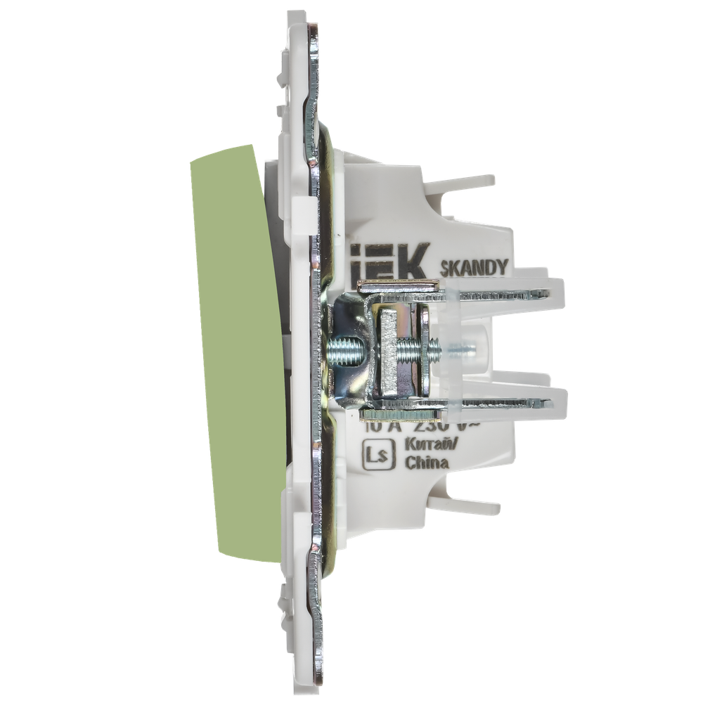 SKANDY Выключатель 1-клавишный с индикацией 10А SK-V07G мятный IEK
