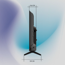 Телевизор Topdevice TV 32" LED FRAMELESS CN04, HD, черный