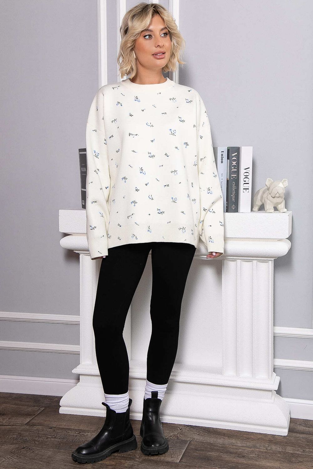 Лосины в рубчик утепленные (черные) Б14802-7М LT Collection