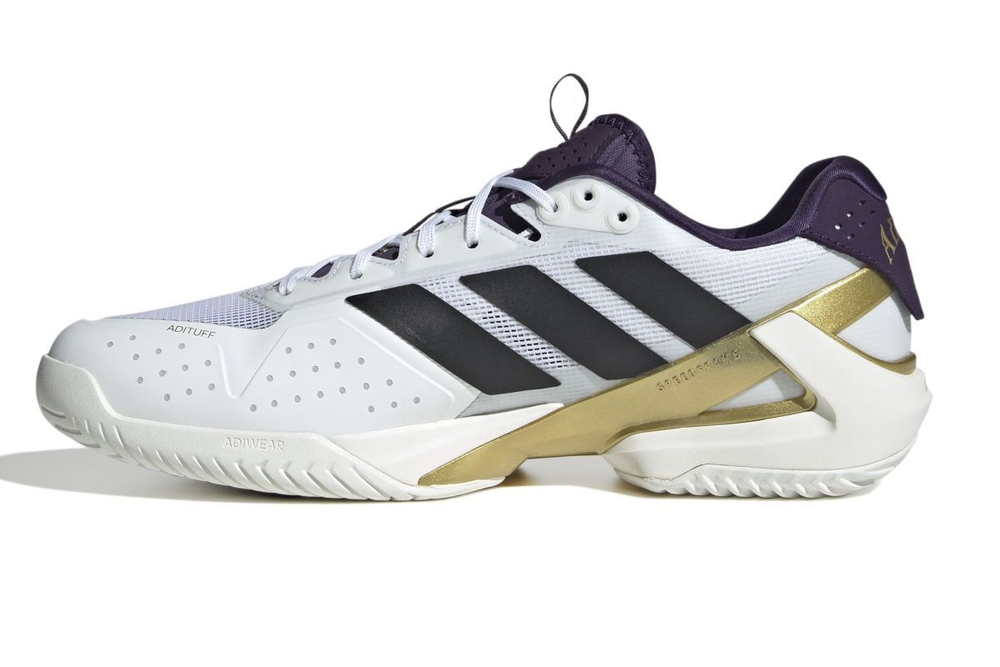 Теннисные кроссовки Adidas Adizero Ubersonic 5 M NM - cloud white/core black/aurora plum