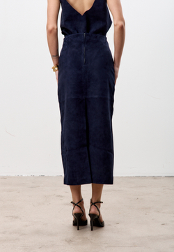 Юбка из натуральной замши