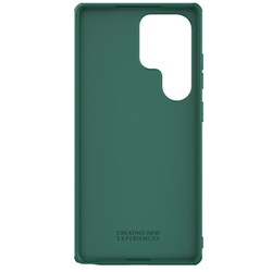 Усиленный противоударный чехол зеленого цвета (Dark Green) от Nillkin для Samsung Galaxy S25 Ultra, серия Super Frosted Shield Pro