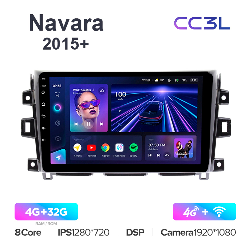 Teyes CC3L 10,2"для Nissan Navara 2015+