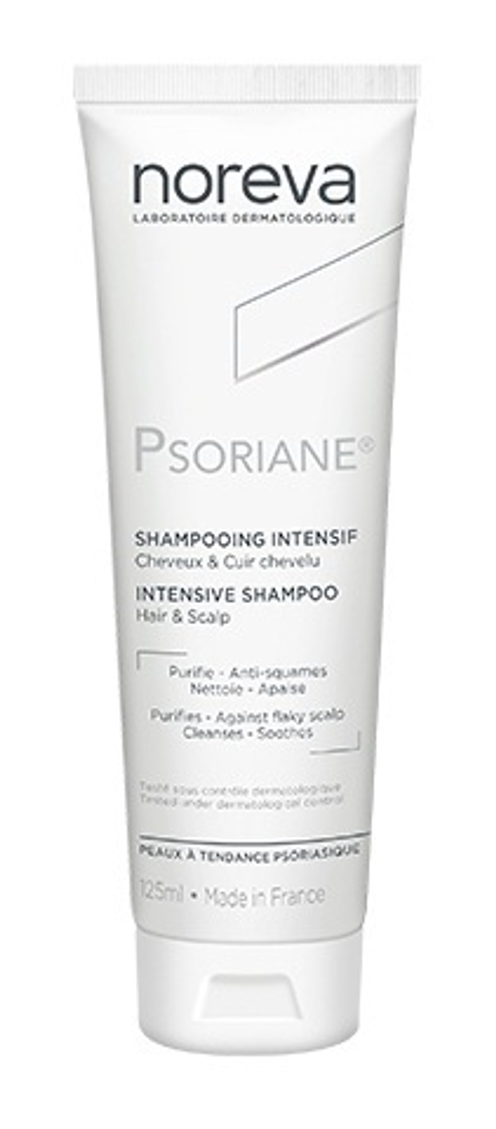 Норева Псориан Интенсивный успокаивающий шампунь против перхоти Noreva Psoriane Intensive shampoo soothing against flaky scalp 125 мл