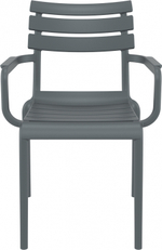 Кресло пластиковое Siesta Contract Paris, темно-серый