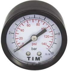 Манометр аксиальный 10 bar TIM