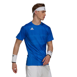 Мужская теннисная футболка Adidas Freelift Tokyo T-Shirt Primeblue HEAT.RDY M - glory blue/white