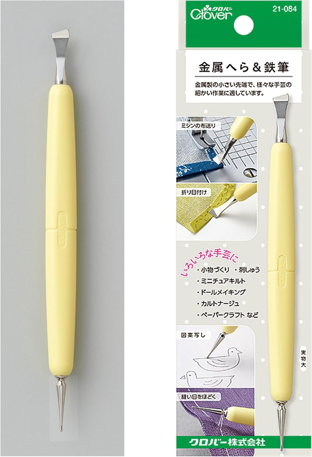 стилус + шпатель для переноса рисунка вышивки Clover