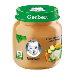 ПЮРЕ GERBER ОВОЩНОЙ САЛАТИК 130ГР