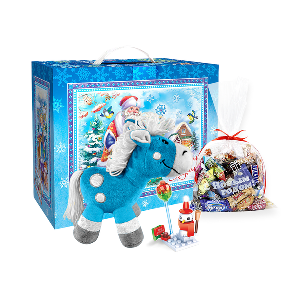 Детский новогодний подарок с символом года "Новогодний узор"