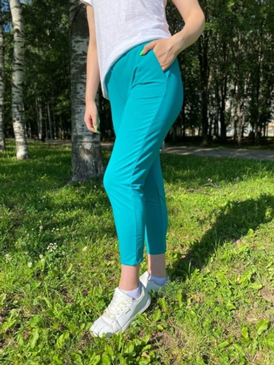 Штаны женские "БР-97 Ф.П" длина 7/8 (99) изумруд