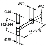 Сифон G1 1/4" для умывальника Ideal Standard T4441XG