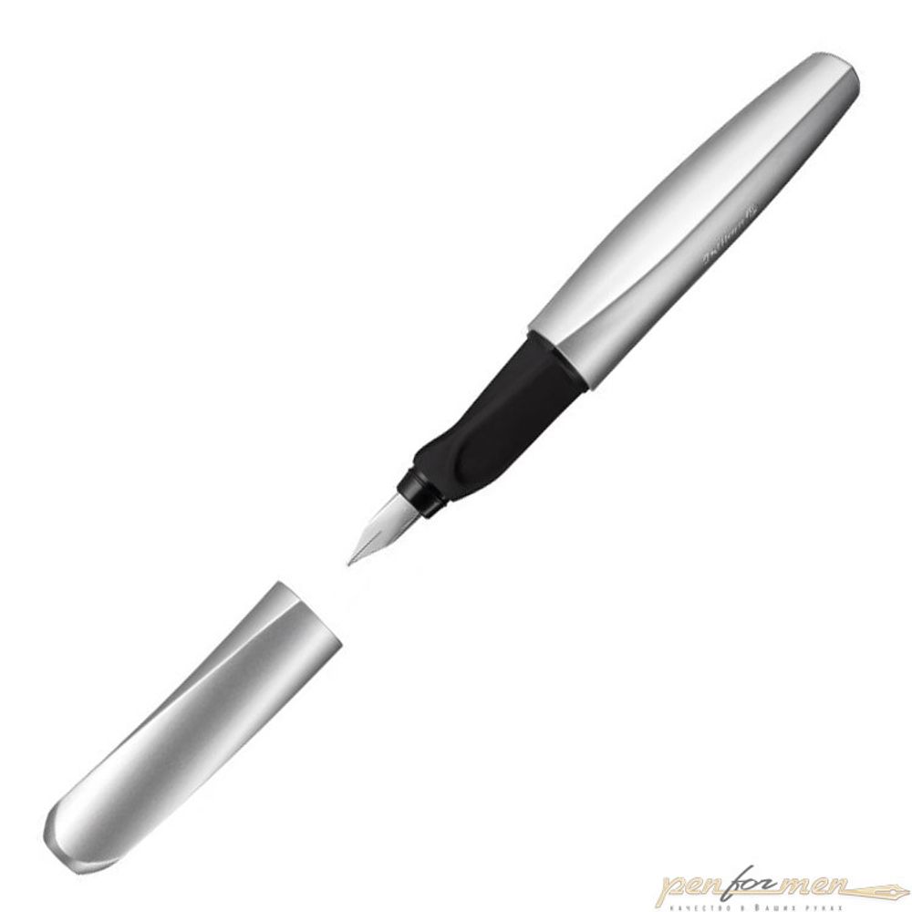 Перьевая ручка Pelikan Office Twist P457 серебристая с пером M (PL947101)