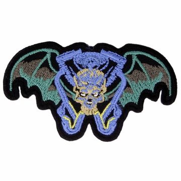 Нашивка Череп с крыльями и мотором