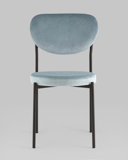 Стул обеденный Барбара велюр серо-голубой NC