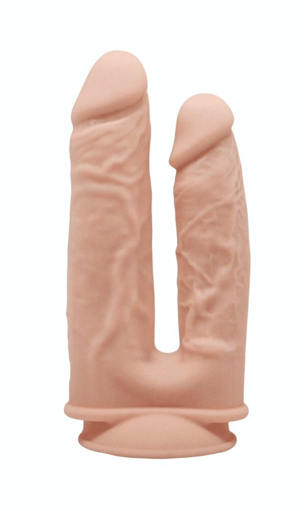 Телесный анально-вагинальный фаллоимитатор Ricooo (Цвет: телесный)