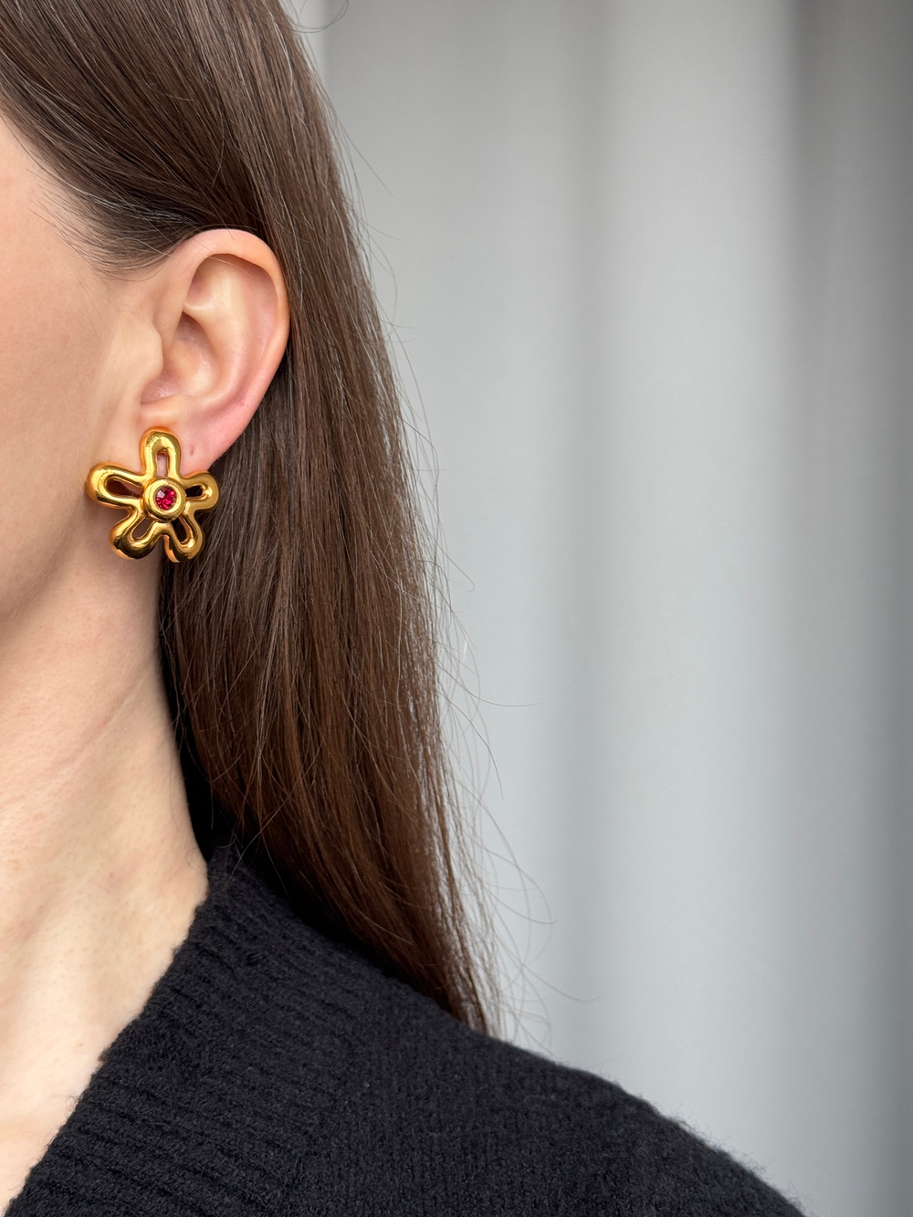 Клипсы Цветы Lanvin