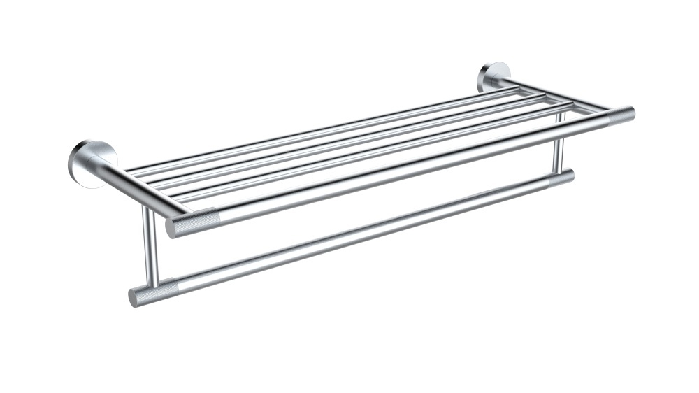 5520 Полотенцедержатель с полкой  (ХРОМ) ViEiR  (10/1шт)