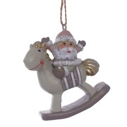 GAEM Фигурка декоративная подвесная "Ангел/Дед Мороз", L6 W2,5 H6,5 см, 4в.