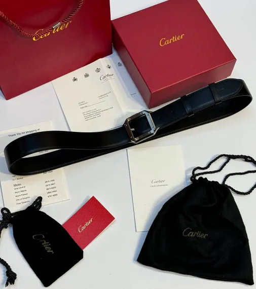 Ремень Cartier Santos de черный