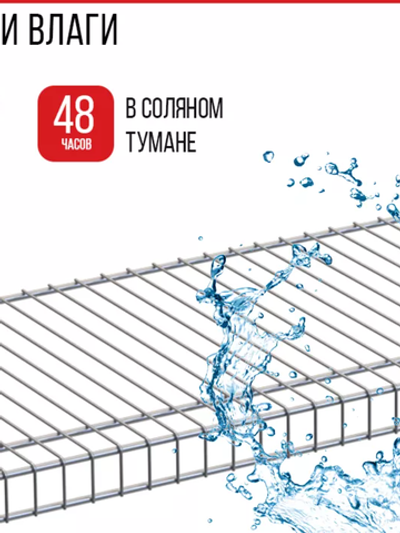 Полка сетчатая Home Space серый, размеры разные