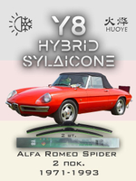 Щетки стеклоочистителя HUOYE Y8 400/400 мм на AlfaRomeo Spider | Hook/J-Hook