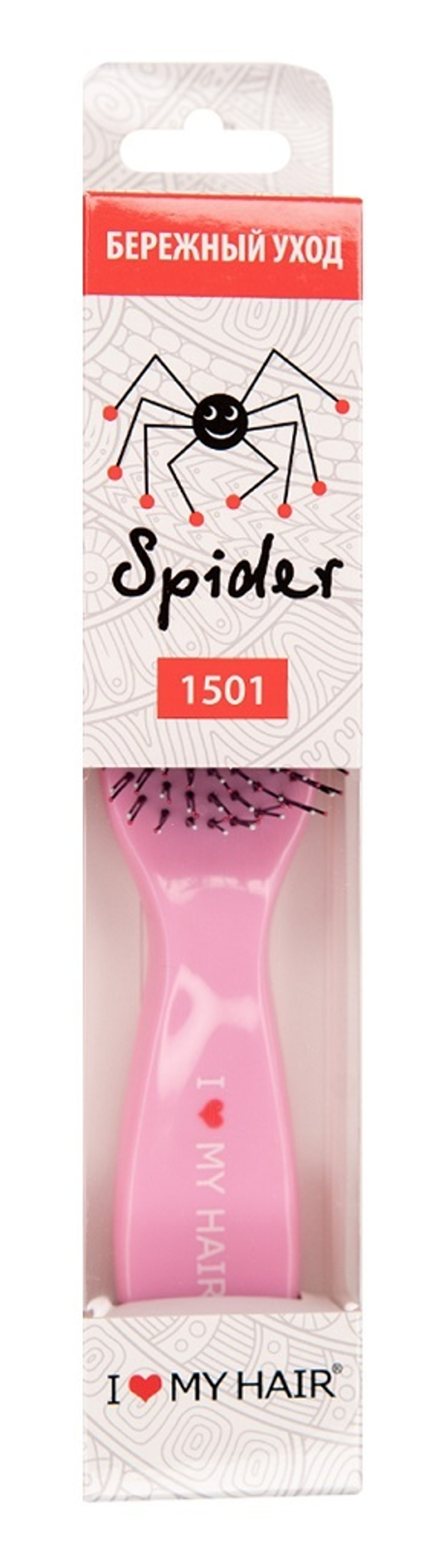 Щетка ILMH "Spider Classic" 1501 розовая глянцевая M