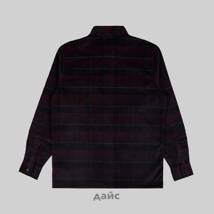 Рубашка мужская Dickies Alma Plaid Long Sleeve Shirt артикул:WLR51_black - купить в магазине Дайс