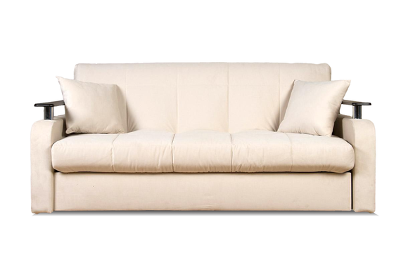 Диван Денвер 1,8 - Velutto 17 бежевый/ коричневая накладка