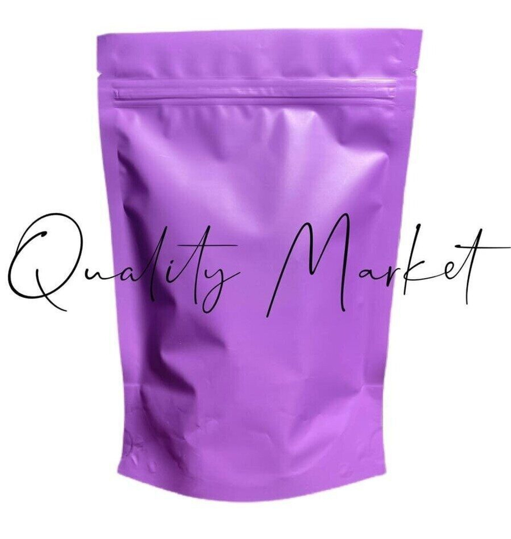 Пакеты ДОЙ ПАК металлизированные с замком ЗИП-ЛОК 135х200+(40+40) мм (Сиреневый матовый)