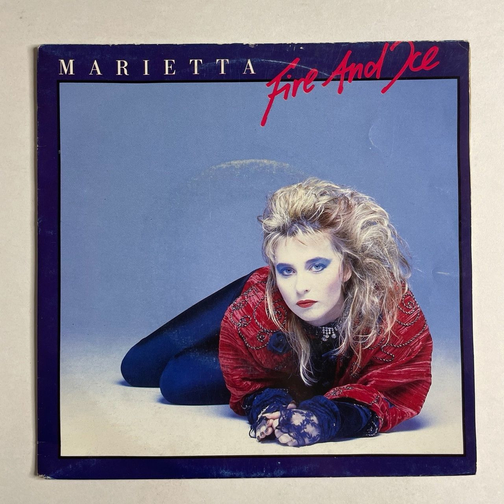 Винтажная виниловая пластинка LP Marietta Fire And Ice (Germany 1986) 7 дюймов, 45 RPM, Single