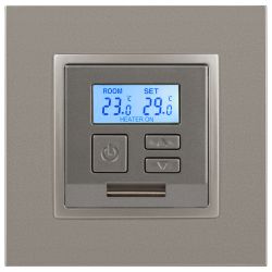 Терморегулятор ЭРА Elegance 14-4111-16 универс.230В-Imax16А, титан