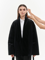 Утепленное кимоно (черный)