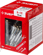 ЗУБР 8 x 72 мм, рамный анкер, 70 шт (302232-08-072)